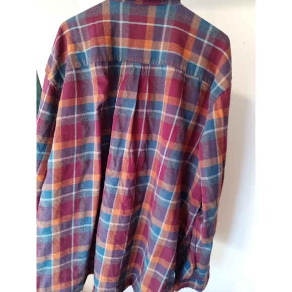 The Foundry Shirt Mens 3XL Plaid Button Up Long Sleeve Pocket Hiking Flannel - Picture 8 of 10